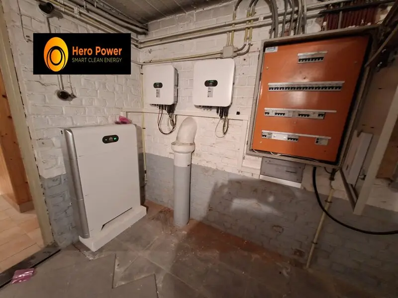 Huawei thuisbatterij met 2 omvormers