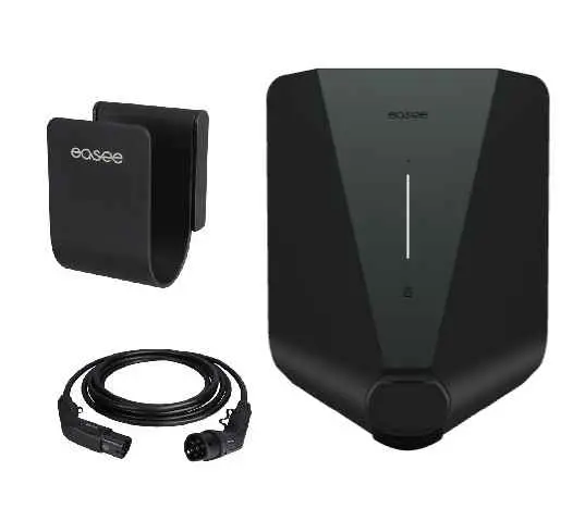 easee ev charger laadpaal zwart